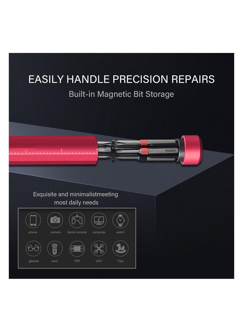 Suntown 10 in 1 Mini Screwdriver Sets Precision Screwdriver Set Portable Multi-Purpose Screwdriver Repair Tool Kit for Electronics Eyeglass Phone Watch - Image 2