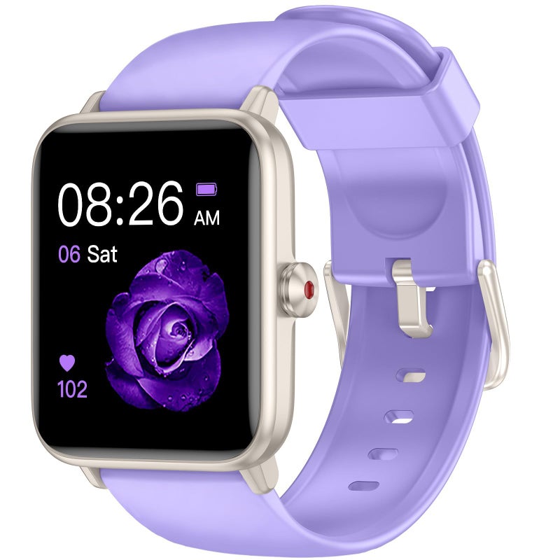 TYKOIT Smart Watch, Fitness Tracker with Heart Rate Monitor, Blood Oxygen, Sleep Tracking, 1.5 Inch Touchscreen Smartwatch for Android iOS Swimming Waterproof Pedometer Step Calories Tracker for Women Men - Image 1