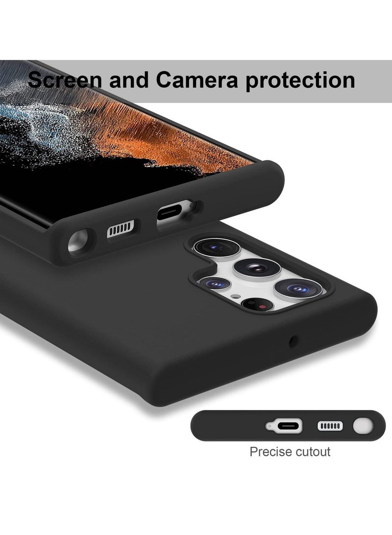 BORTONY Galaxy S22 Ultra Liqiud Silicone Case Silky Smooth Slim Full-Body Protective Silicone Case Cover For Samsung Galaxy S22 Ultra - Image 3