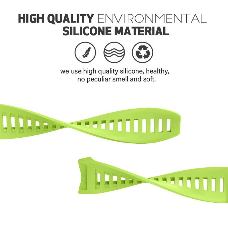 ANCOOL for Garmin Instinct Watch Bands,Soft Silicone Straps for Garmin Instinct Replacement Bands Compatible with Instinct 2/Instinct Solar/Esports/Tactical(Olive Green) - Image 3