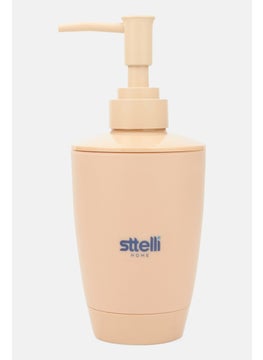 Sttelli Kaleidoscope Plastic Soap Dispenser Pump Bottle 400ml, Light Peach  - Image 1