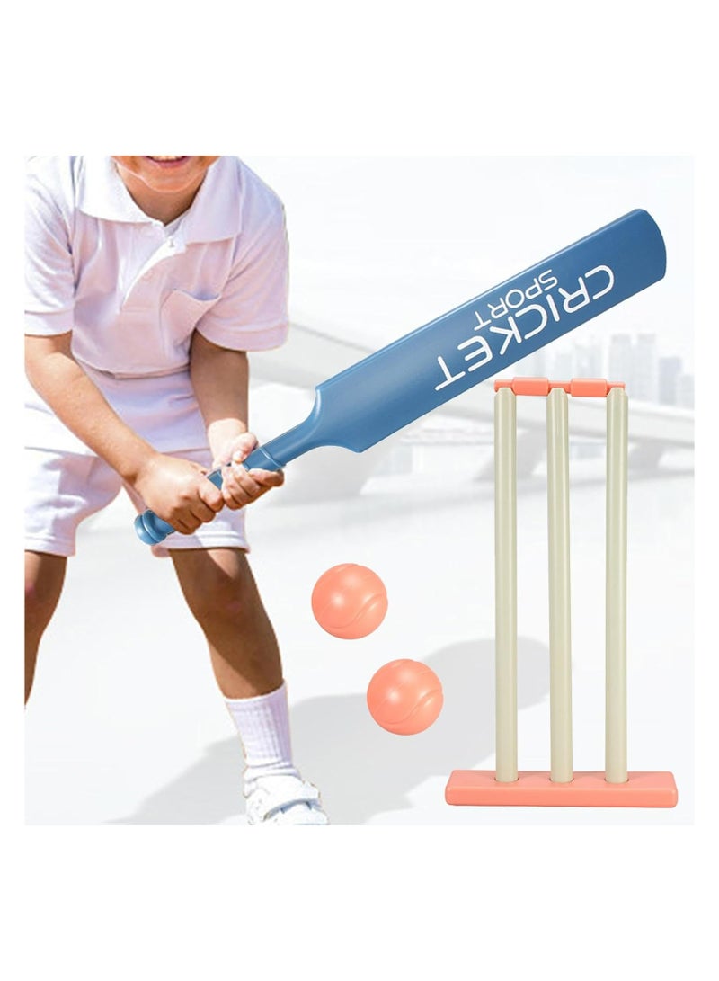 JOLLITY LLC Children Cricket Set ABS Kids Kit with Bat Stumps 2 Balls Cricket Equipment Outdoor Sports for Yard Backyard Beach Garden - Image 2