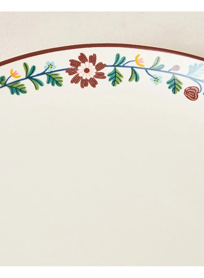 Chumbak Tiara Dinner Plate, 10" dia | Kashmir Trails