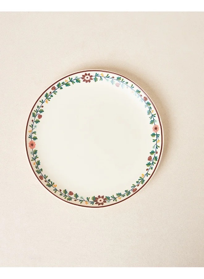 Chumbak Tiara Dinner Plate, 10" dia | Kashmir Trails