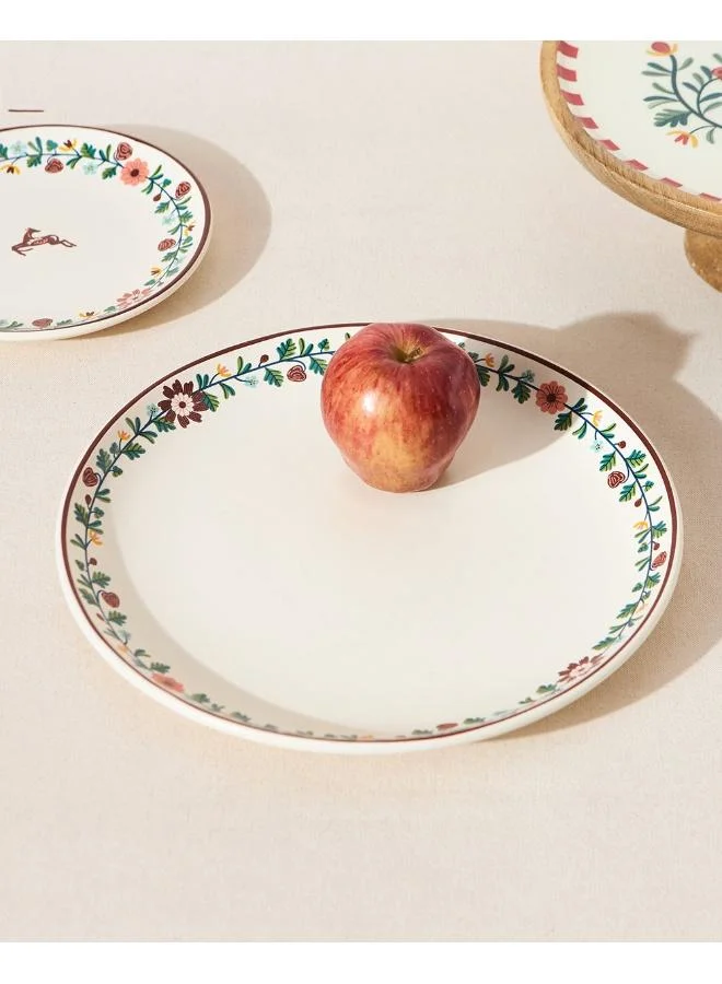 تشامباك Tiara Dinner Plate, 10" dia | Kashmir Trails