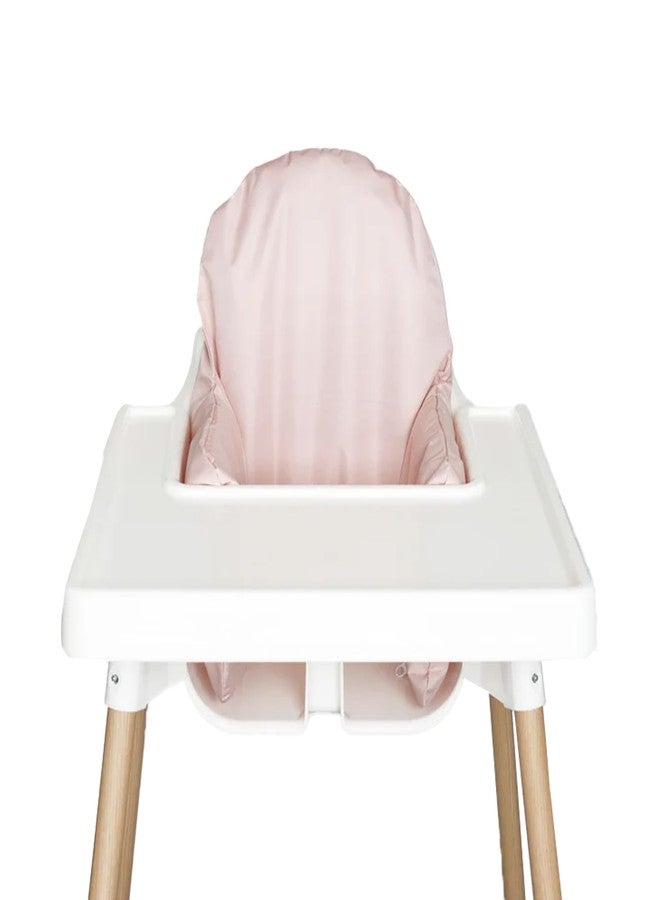 Nibble and Rest Highchair Cushion Cover, Compatible with IKEA Antilop Highchair, Stain-Proof, and Wipeable (Cushion NOT Included) (Dusty Pink) - Image 1
