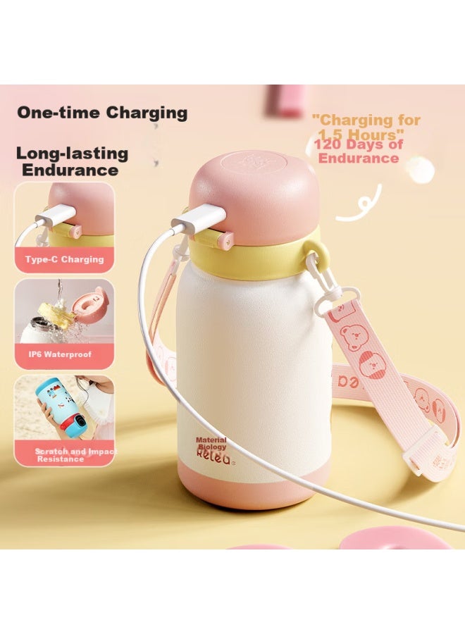 Relea Smart Fingerprint Cup With Bluetooth Unlock And Password, Children's Insulated Cup, 316l Straw Water Bottle, Student Cup, Birthday Gift - Image 3