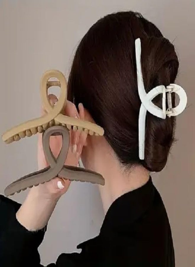 FREEBIES Matte Big Size Hair Clutcher Pack of 3 | Premiume Non-Slip Strong Grip Hair Accessories | Durable Large Hair Claw for Women & Girls Daily Styling - Image 5