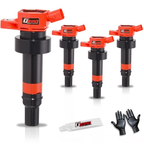 GBTAD Set of 4 Upgraded Ignition Coil Pack for 1.6L L4 2012-2020 Hyundai Accent,2012-2017 Hyundai V-eloster,2012-2020 Kia Rio,2012-2019 Kia Soul Replaces UF652 273012B100 - Image 1