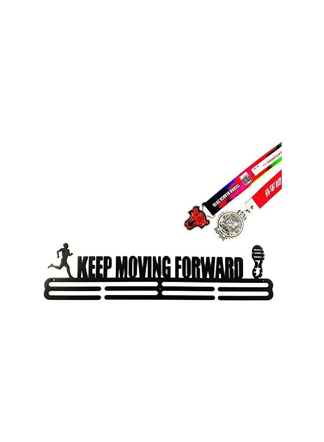 PROMASS حامل ميداليات معلق على الحائط بخطين مع 3 براغي (أسود غير لامع) - Image 3