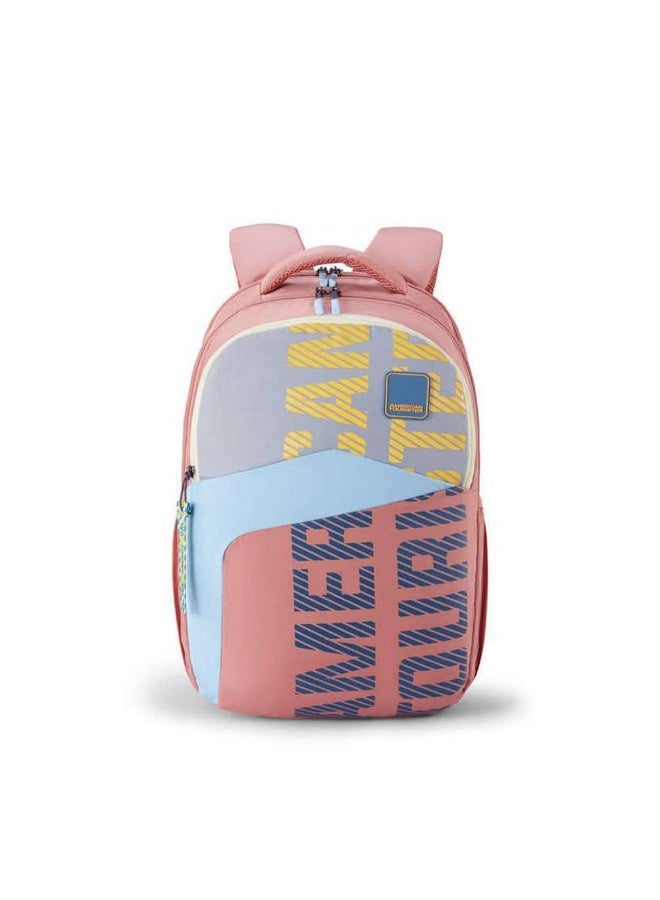 American Tourister Sest 3.0 Style 03, Large 3 Compartment Backpack, 26L with Spacious Interiors Bags For School, Office, College, Gift For Men & Women - Pink - Image 1