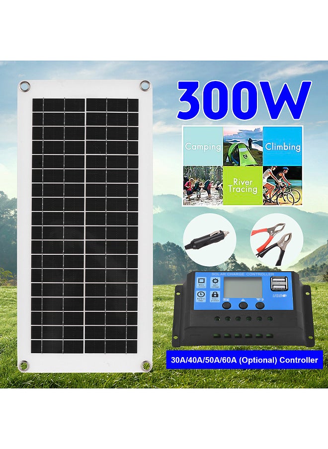 Generic 20 Watt 12 Volt Solar Panel Kit Waterproof Solar Panel with High Efficiency Polycrystalline Silicon Solar Panel and 300W 60A PWM Charge Controller for RV / Camper / Vehicle / Caravan  - Image 3