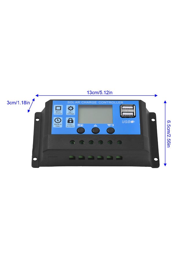 20 Watt 12 Volt Solar Panel Kit Waterproof Solar Panel with High Efficiency Polycrystalline Silicon Solar Panel and 300W 60A PWM Charge Controller for RV / Camper / Vehicle / Caravan