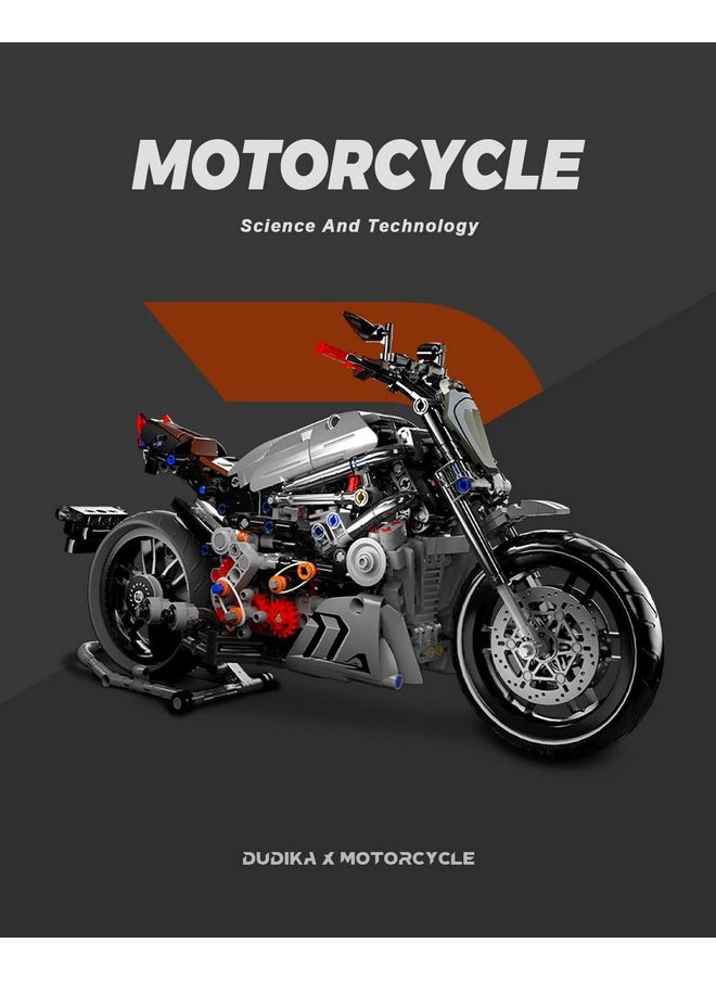 DOVOB dOvOb Motorcycle Building Blocks Set, 827 Pieces Bricks, Compatible with Major Brands  - Image 2