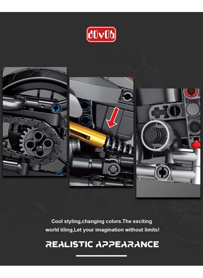 DOVOB dOvOb Motorcycle Building Blocks Set, 827 Pieces Bricks, Compatible with Major Brands  - Image 4