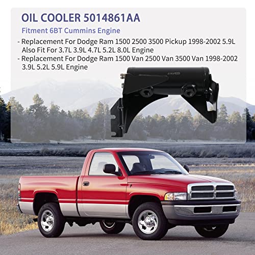 JDMSPEED مبرد زيت JDMSPEED 5014861AA 3935812 20281 بديل لدودج رام 1500 2500 3500 5.9L كمنز 6BT ناقل الحركة 1998 1999 2000 2001 2002 يستبدل 3935812 - Image 2