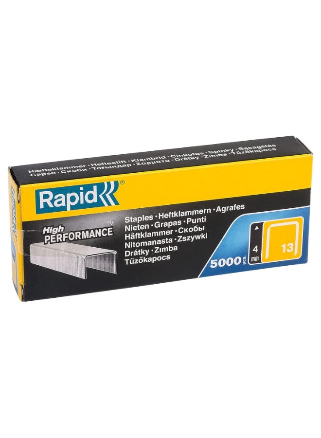 Rapid No.13 Finewire Staples 4mm – 5000pcs – Silver – 11825700