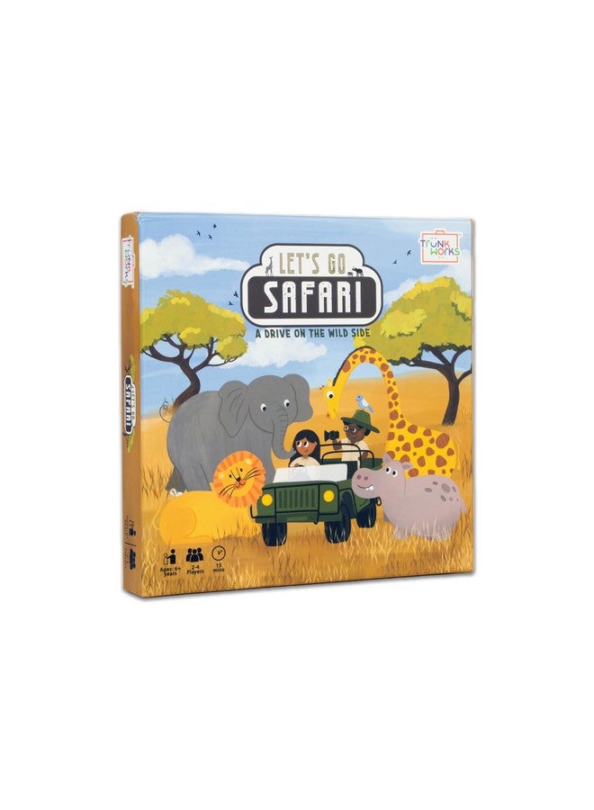 Trunk Works Let’s Go Safari by Trunkworks | Family Strategy Board Game for Kids Ages 6 and up | Develops Spatial Reasoning and Math Skills | 2 to 4 Players - Image 1
