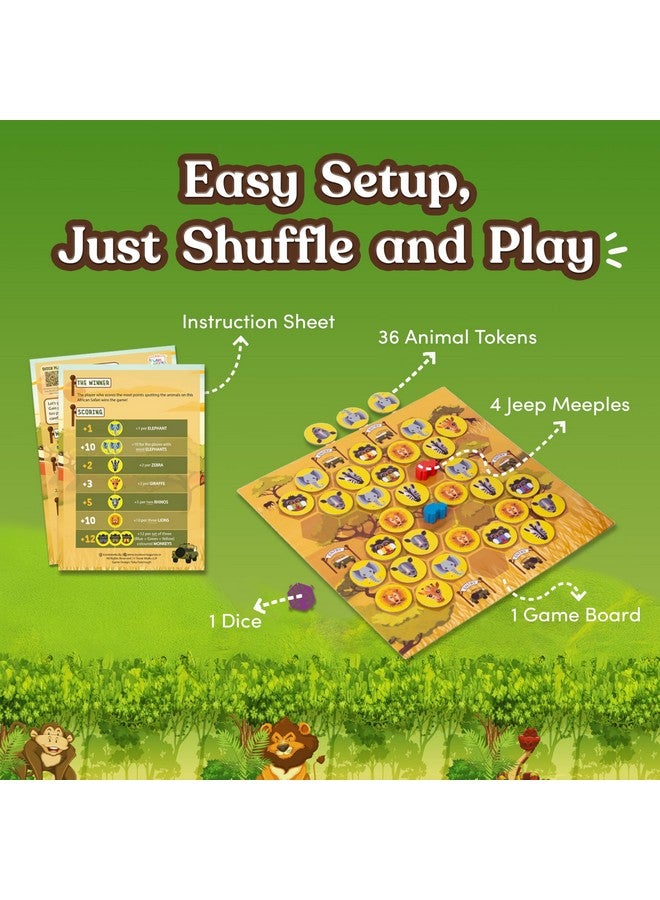 Trunk Works Let’s Go Safari by Trunkworks | Family Strategy Board Game for Kids Ages 6 and up | Develops Spatial Reasoning and Math Skills | 2 to 4 Players - Image 3