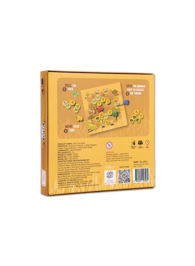 Trunk Works Let’s Go Safari by Trunkworks | Family Strategy Board Game for Kids Ages 6 and up | Develops Spatial Reasoning and Math Skills | 2 to 4 Players - Image 2