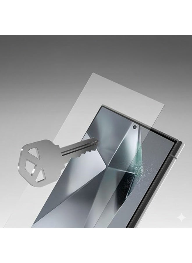 بروستايل واقي شاشة سامسونج جالكسي S24 ألترا - شفاف عالي الدقة، مقاوم للخدش، مناسب للحافظات، يدعم فتح القفل ببصمة الإصبع - Image 5