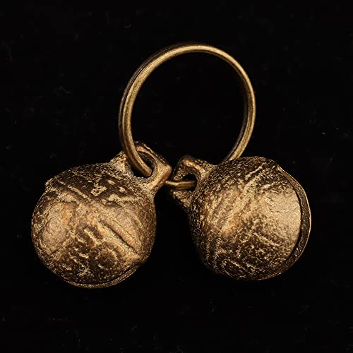 kcrygogo Bells for Cat Collars - 2 Pack Copper Bells for Little Dogs & Cats Noise Maker Anti-Theft Bell Come with Silver Pet Anti-Lost ID Pendant Tags (2Set) - Image 5
