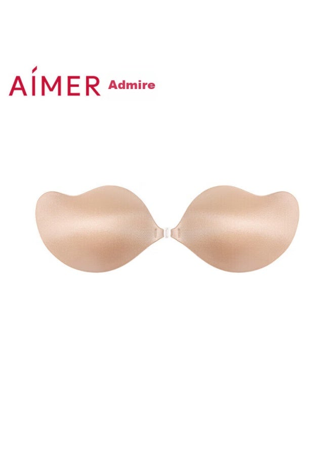 AIMER Aimer Women's Adhesive Bra, Invisible Seamless Push-up Silicone Bra, Underwear For Formal Wear, Am939181, Yellow, Size B  - Image 5