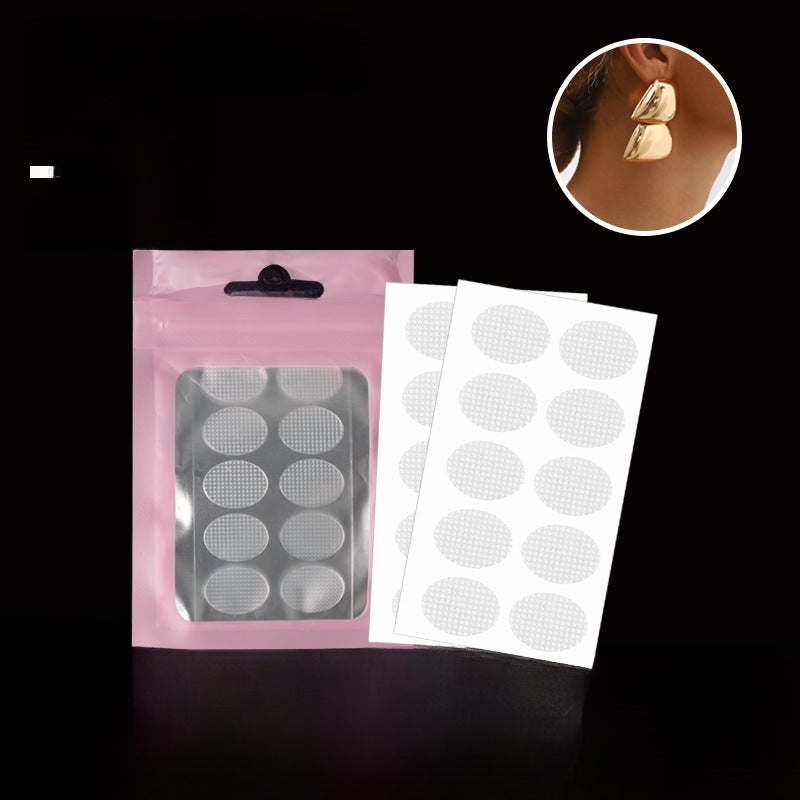 Generic Invisible Earlobe Support Patches Breathable Oval 10 stickers/piece/75*40mm 