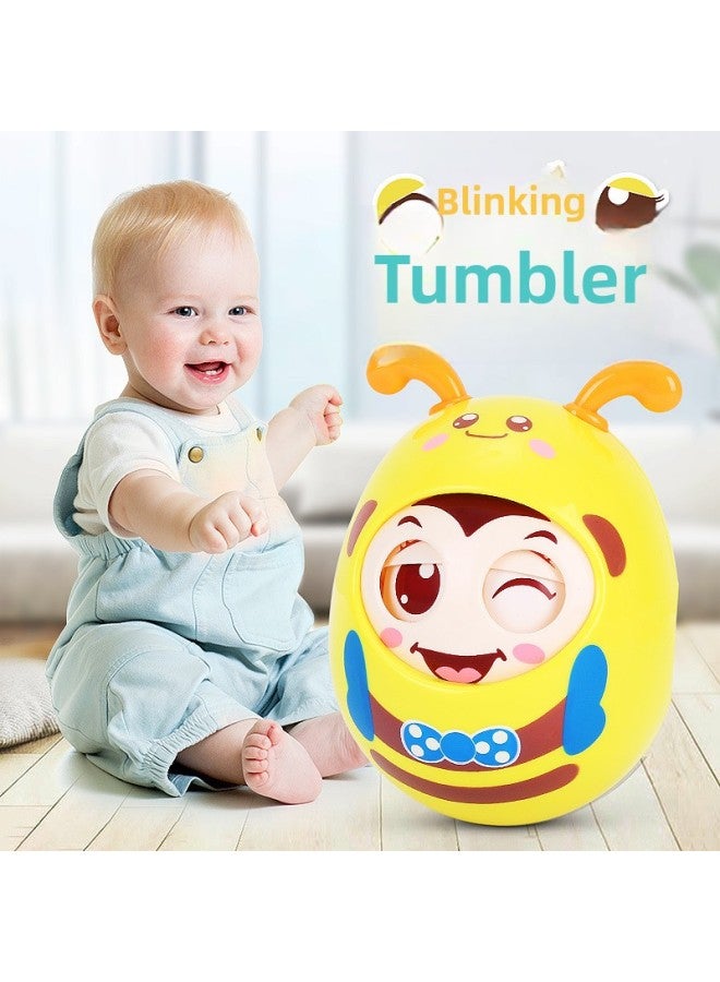 Tumbler Toy Baby 6 Months Baby Puzzle Early Education Child 0-1 Eyes Nod To Soothe Children Rattle Doll-Color:Color Ball Color Perception (12 Months Baby) 060 - Image 4