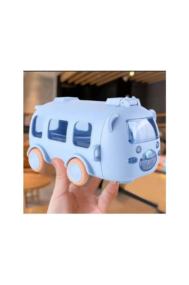 Car Shaped Water Bottle with Strap, Durable and Cute Looking, 500ml Water Bottle for Kids, Home and Office (Pack of 1) - Multicolor - Image 4