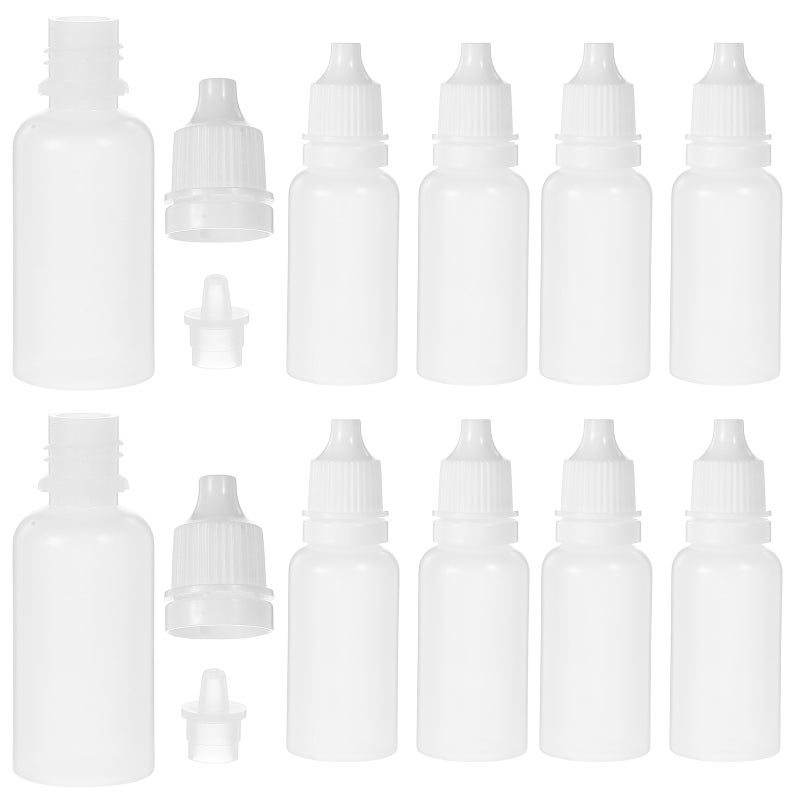 12pcs Dropper Bottles Empty Squeezable Dropping Bottles Liquid Bottles 15ml - Image 1