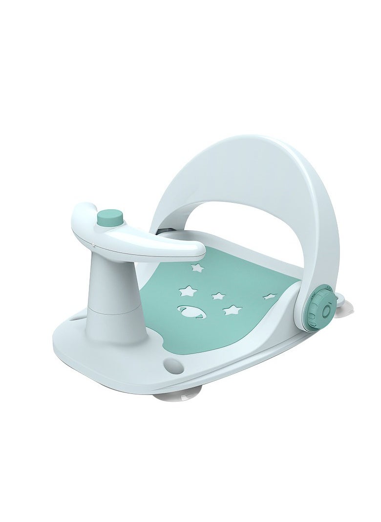 MIXDE Baby Bathtub Seat with Adjustable Backrest Support, Suction Cups, Non-Slip Mat for 6-18 Months  - Image 1