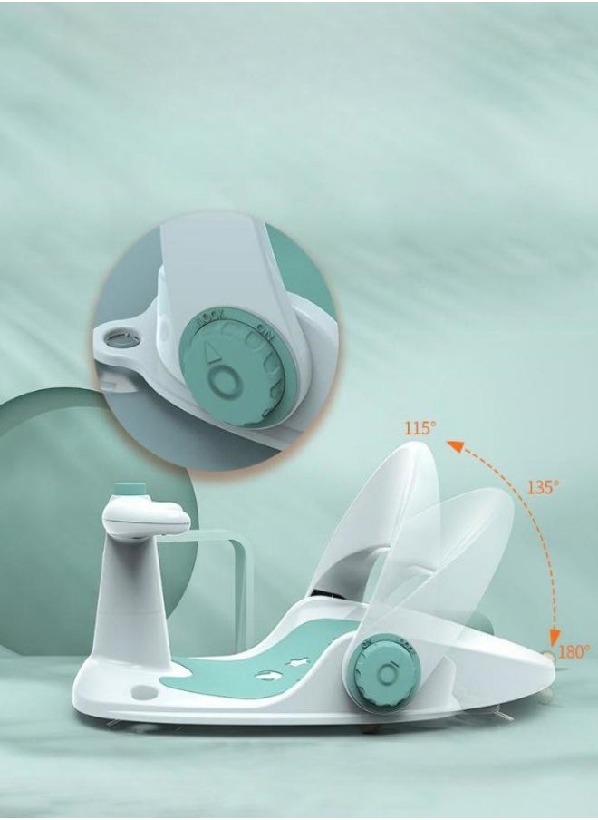 MIXDE Baby Bathtub Seat with Adjustable Backrest Support, Suction Cups, Non-Slip Mat for 6-18 Months  - Image 2
