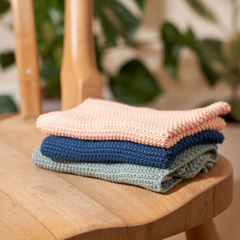 Wild Stone Wild & Stone | Organic Cotton Dish Cloth | Eco-Friendly Kitchen Cloth | Biodegradable & Compostable Cleaning Cloth | Slate Grey - Image 4
