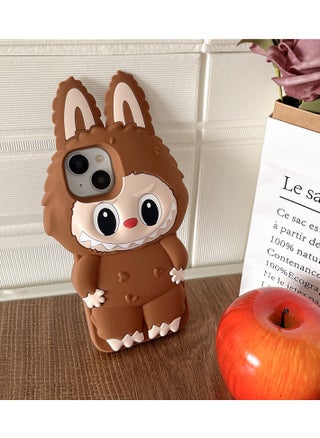 Back covers of iPhone 16, iPhone 16 Pro, iPhone 16 Pro Max,16plus Labbub Apple phone case Cute Compression Stress-Relieving Silicone Phone Case - Standing Style Soft Rubber Silicone Shell - pzsku/Z317B972654AE06D3DF88Z/45/1750325716/2e1b6ea6-85f9-41fd-bc82-30d6622e61d9
