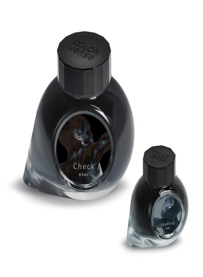 Colorverse Artist Ink | Black & Grey Shade |Yeonwoong Sung in Check & Shading | 65ml & 15ml Bottled Ink - Image 1