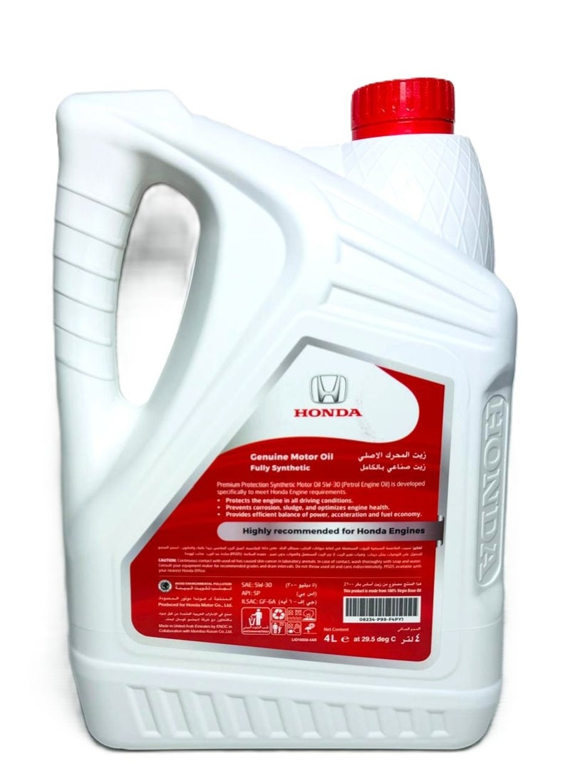 Honda 5W-30 Genuine Fully Synthetic GF-6A SP Engine Oil 4Ltr - Image 3