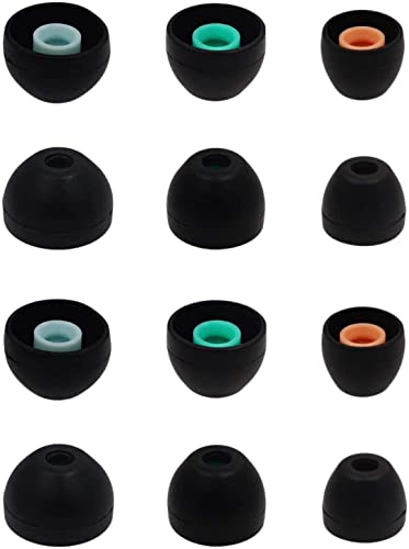 ALXCD Eartips Compatible with Sony WF-1000XM4 Earbuds, S/M/L 6 Pairs Soft Silicone Ear Tips Earbuds Tips, Compatible with Sony WF-1000XM4 Silicon Tips XM4 6 Pairs Black SML - Image 1