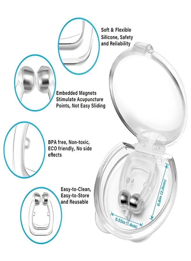 Garth Anti Snoring Devices for Men and Women (Pack Of 2) | Silicone Nose Clip | Stop Snoring | Unisex Snoring Stopper Anti Snor | Sleep Silicone Nose Clip | Anti Snoring Magnet Clip - Image 4