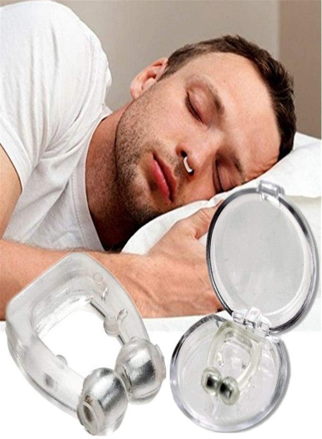Garth Anti Snoring Devices for Men and Women (Pack Of 2) | Silicone Nose Clip | Stop Snoring | Unisex Snoring Stopper Anti Snor | Sleep Silicone Nose Clip | Anti Snoring Magnet Clip - Image 1