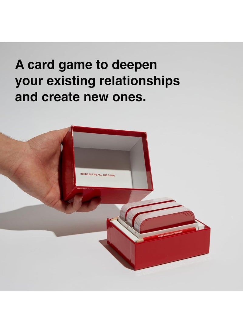 Zashe WE'RE NOT REALLY STRANGERS Card Game – 150 Conversation Cards for Adults, Teens, Couples, and Strangers  - Image 3