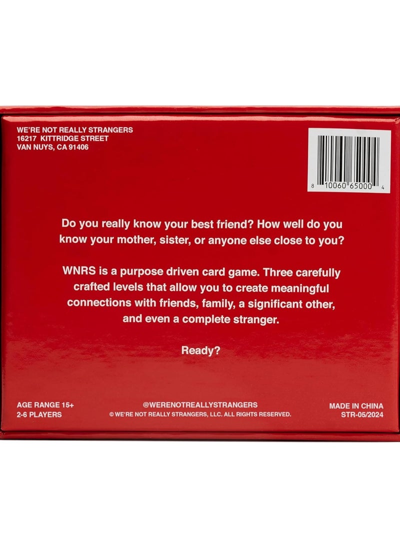 Zashe WE'RE NOT REALLY STRANGERS Card Game – 150 Conversation Cards for Adults, Teens, Couples, and Strangers  - Image 5