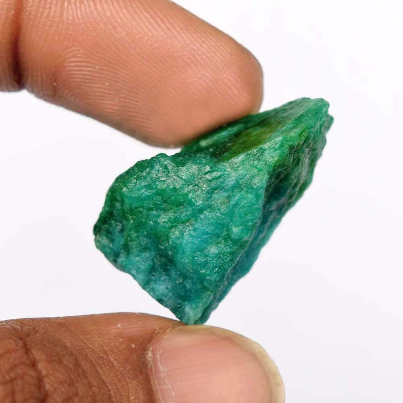 GEMHUB Natural Raw Emerald Green Gemstones for Jewelry Making 39.85 Carat Crystals and Healing Stones | Rough Emerald Gem Stones - Image 2