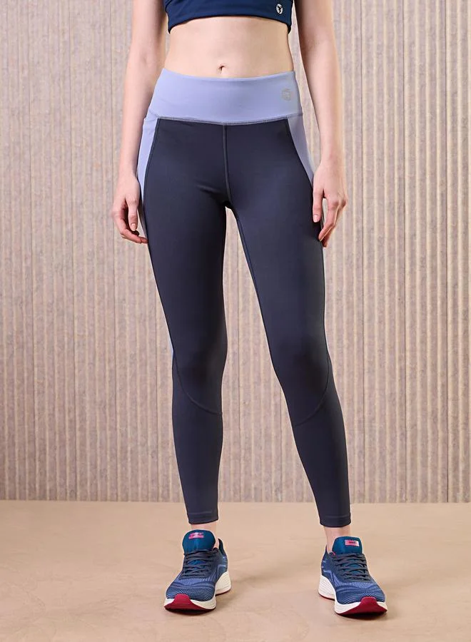 Technosport Technosport Women Color Block Tights with Side Pocket