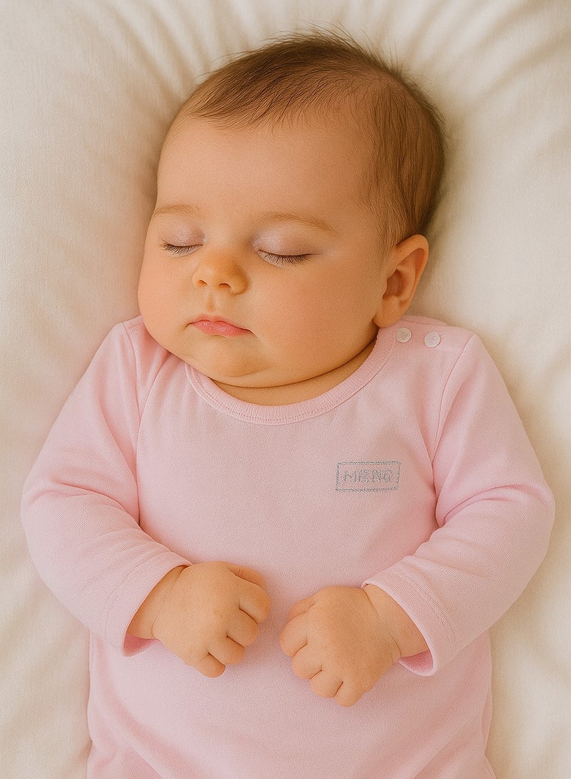 Baby Pullover Summer Top for Air-conditioned Room - Lyocell Blend, Snap Shoulder Closure, Lightweight & Breathable - For 6-24 Months  - Image 1