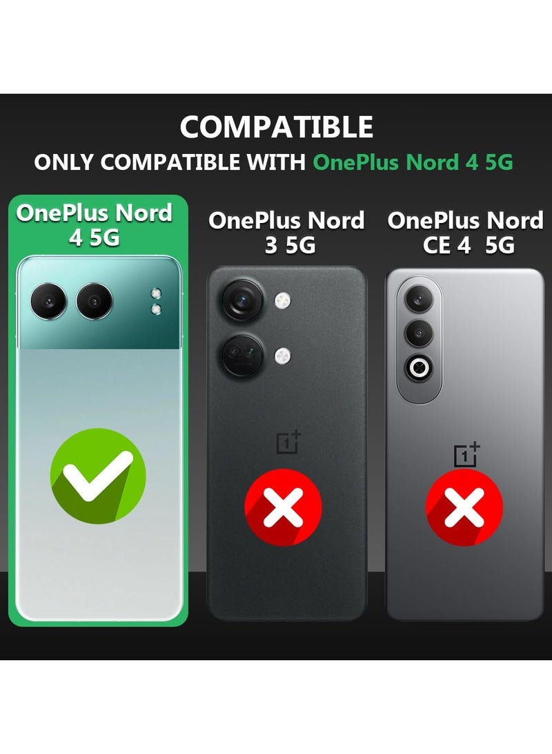 OnePlus Nord 4 Hard PC Back Cover Case with Shockproof Premium TPU Border 360 Degree Impact Resistant Camera lens Protection Transparent Cover For OnePlus Nord 4 - Image 2