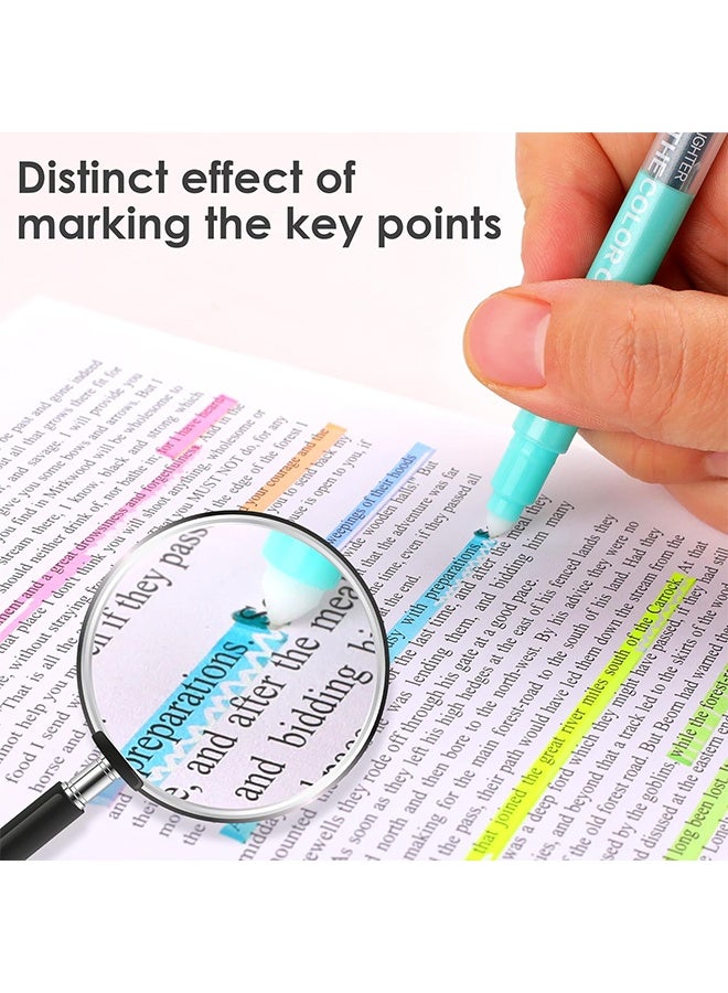 MXN 10 Pcs Dual Tip Erasable Highlighters No Bleeding Erasable Markers - Smooth Writing Chisel Tip Highlighter Markers, Home School Organization Supplies for Kids Classroom, Office Calendar - Image 3