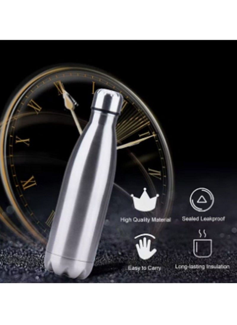 Generic - Thermal Insulated Water Bottle Silver 500ml - Image 1