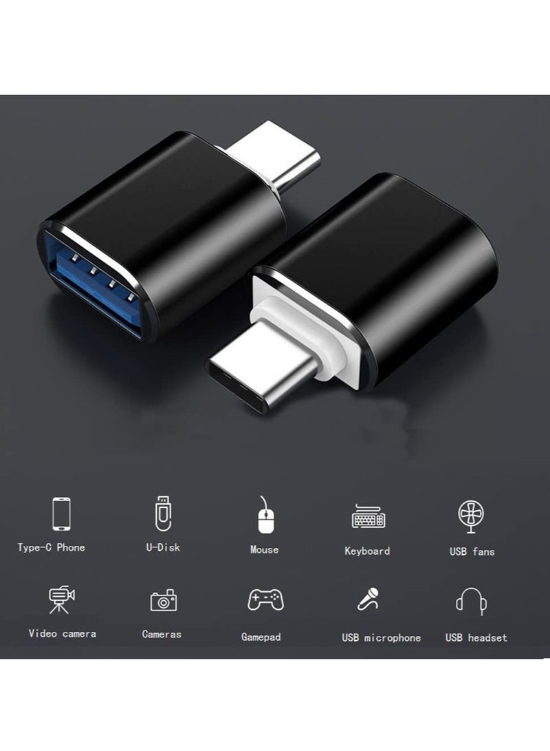 erorex USB Type-C to USB.0 Adapter Pack of 2 USB C Male to USB3.0 Female Adapter Silver  - Image 3