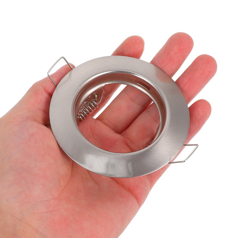 2Pcs Round Metal Recessed Spotlight Mounting Frame For Ceiling Downlight Holder Trim - Image 5